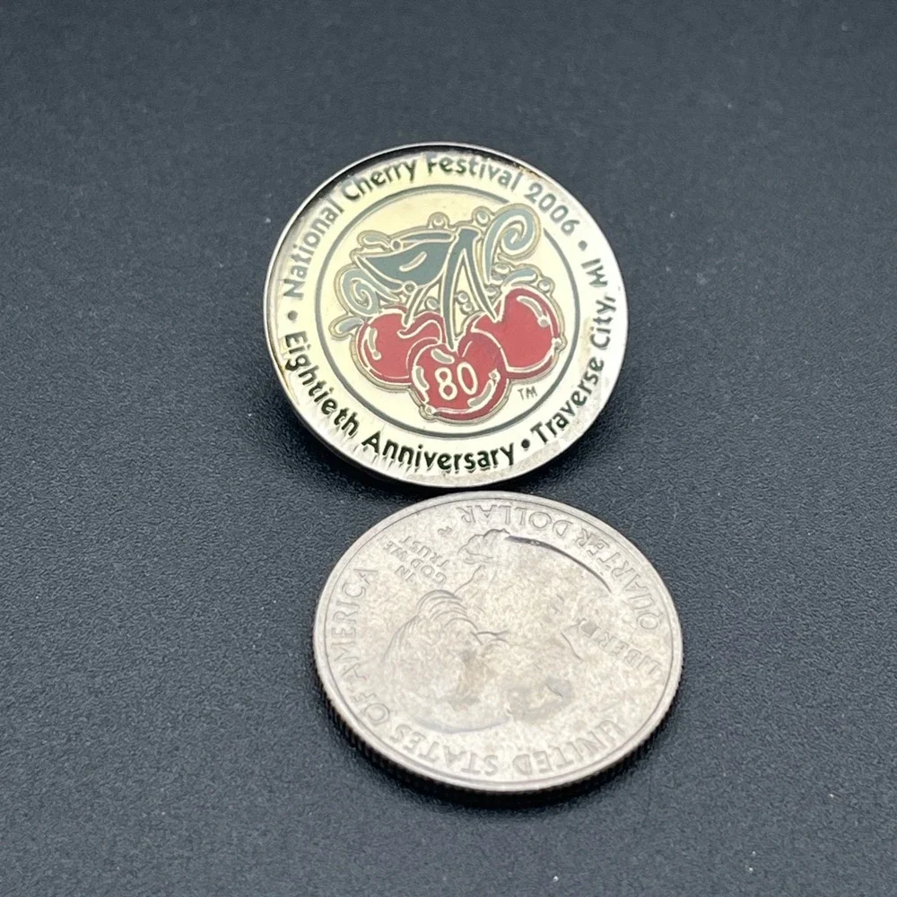 2006 National Cherry‎ Festival Traverse City Michigan Lapel Hat Pin
